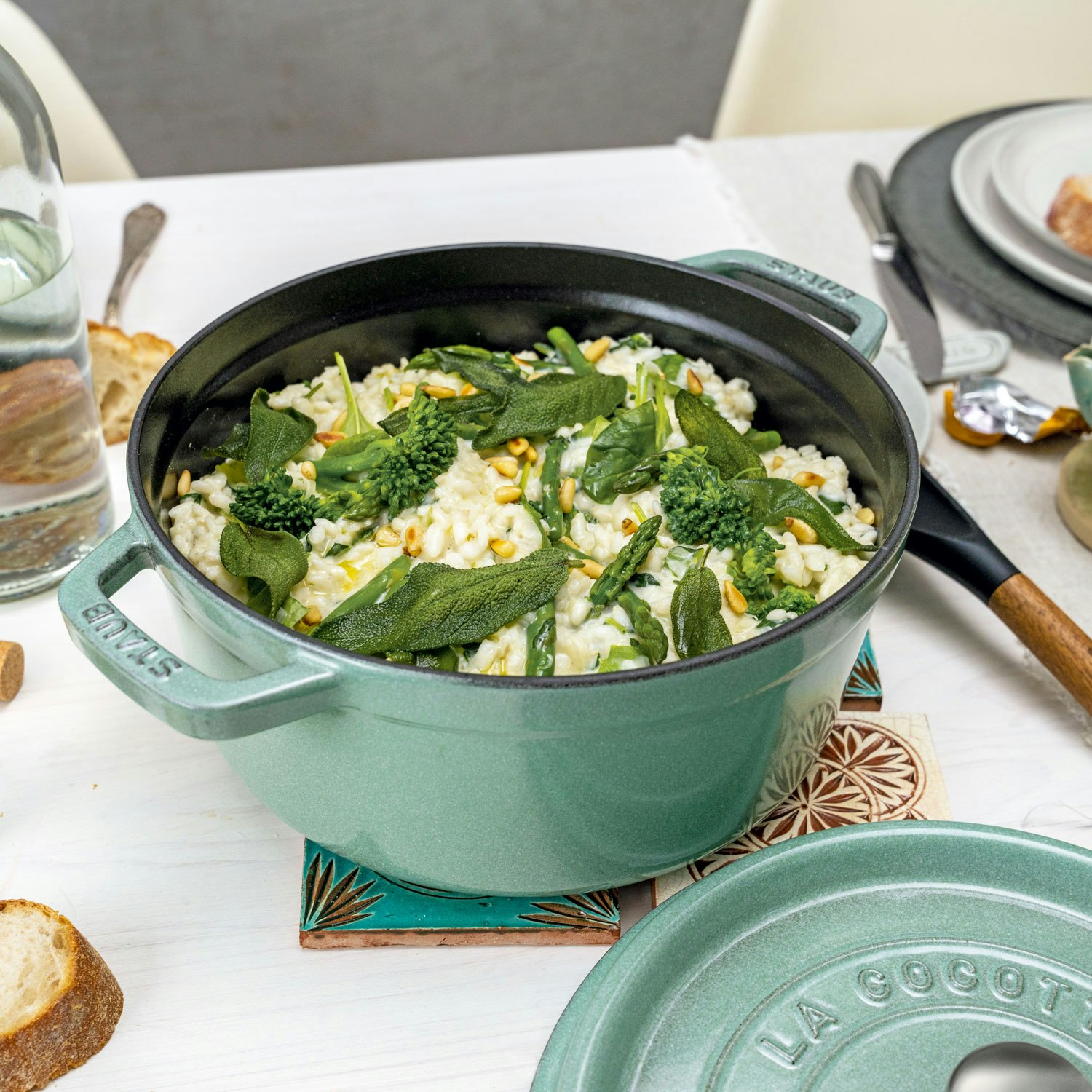 La Cocotte Cast Iron Pot 3,7 L, Eucalyptus from Staub