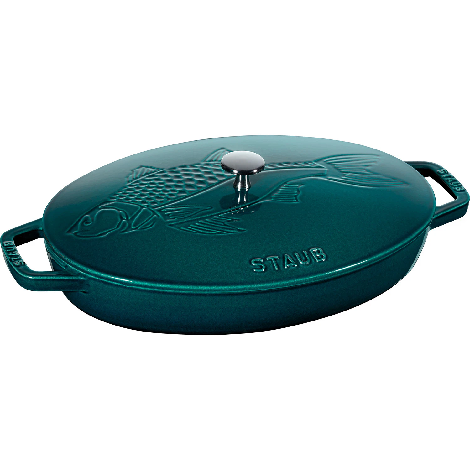 La Mer Casserole 33 cm Petrol Blue from Staub | RoyalDesign