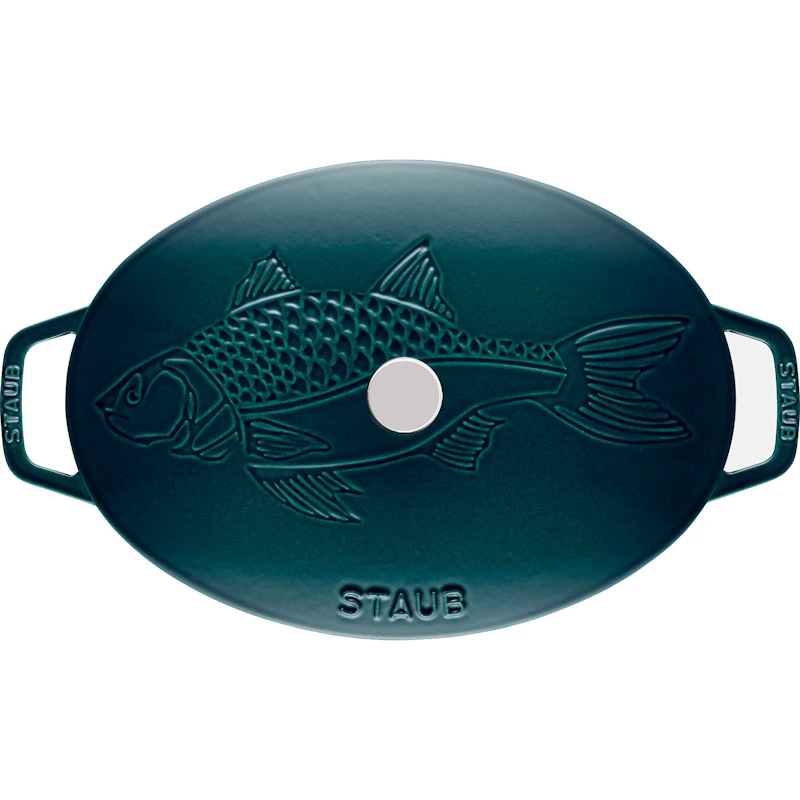 La Mer Casserole 32 cm Petrol Blue from Staub | RoyalDesign