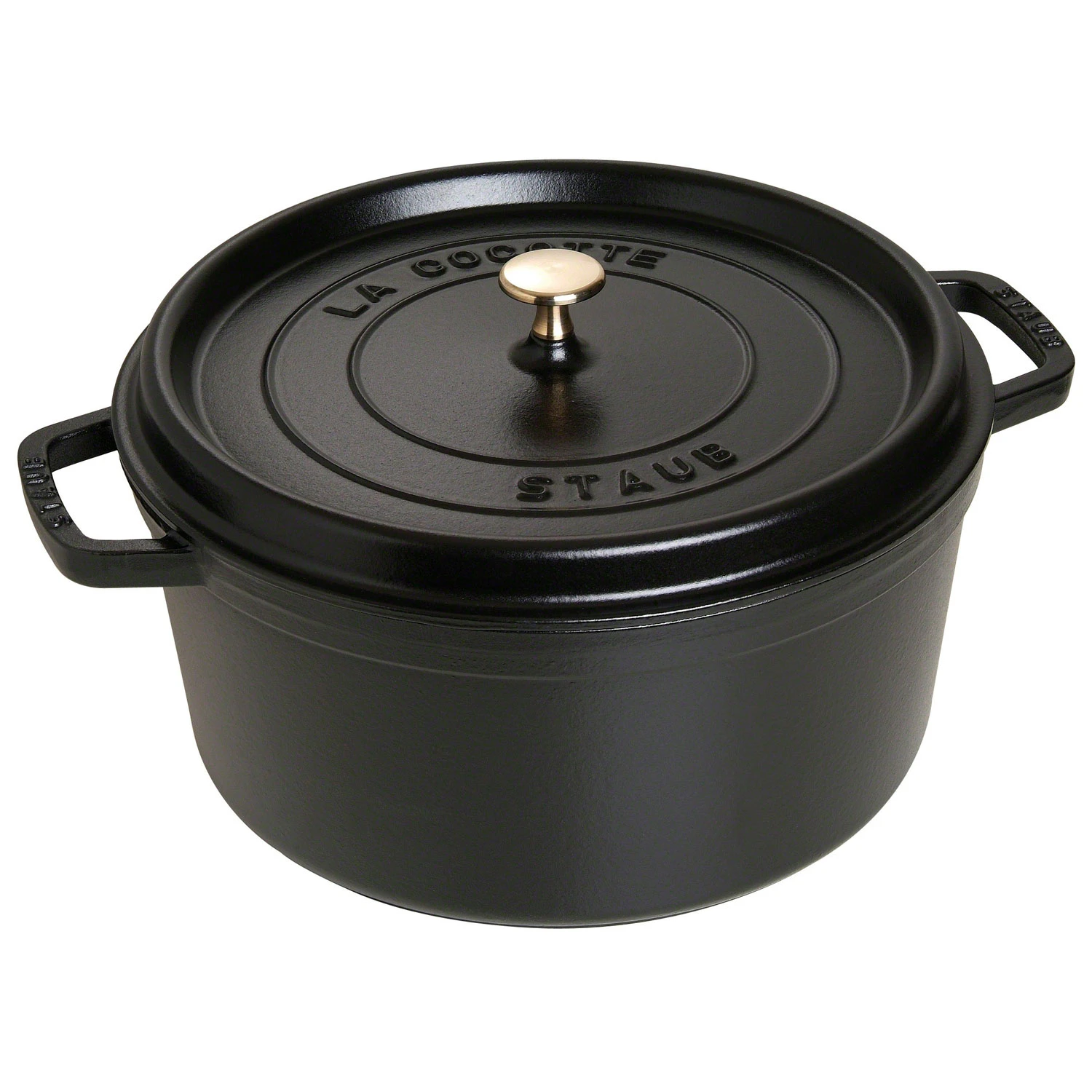 Staub Round Cocotte 30 cm 8,35 L, Black from Staub | RoyalDesign