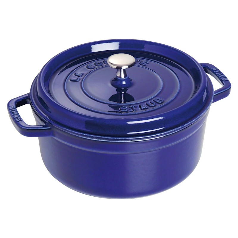 Staub Round Cocotte 26 cm 5,2 L, Dark Blue from Staub | RoyalDesign