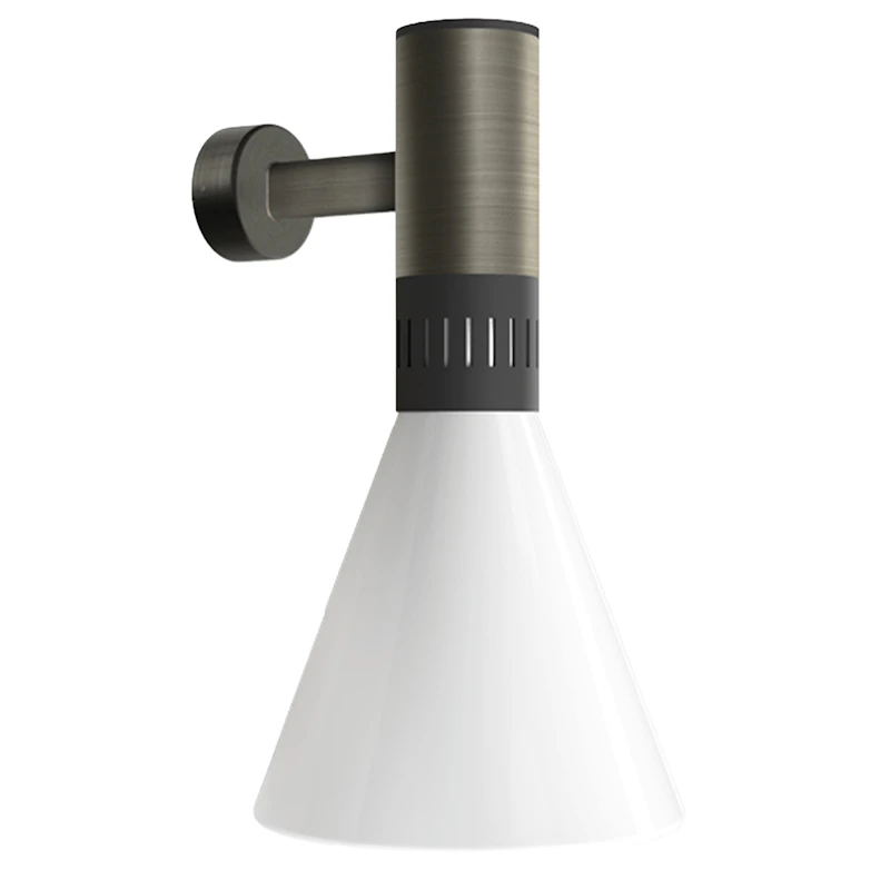 Cono Wall Lamp Ø25, Satin Black Nickel