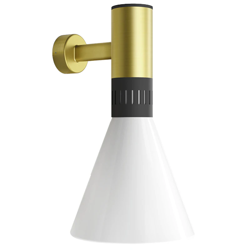 Cono Wall Lamp Ø25, Satin Gold