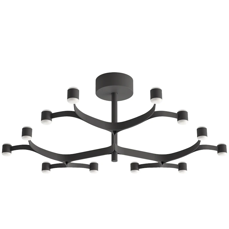 Fronda PHASE-CUT Ceiling Lamp Ø83, Black