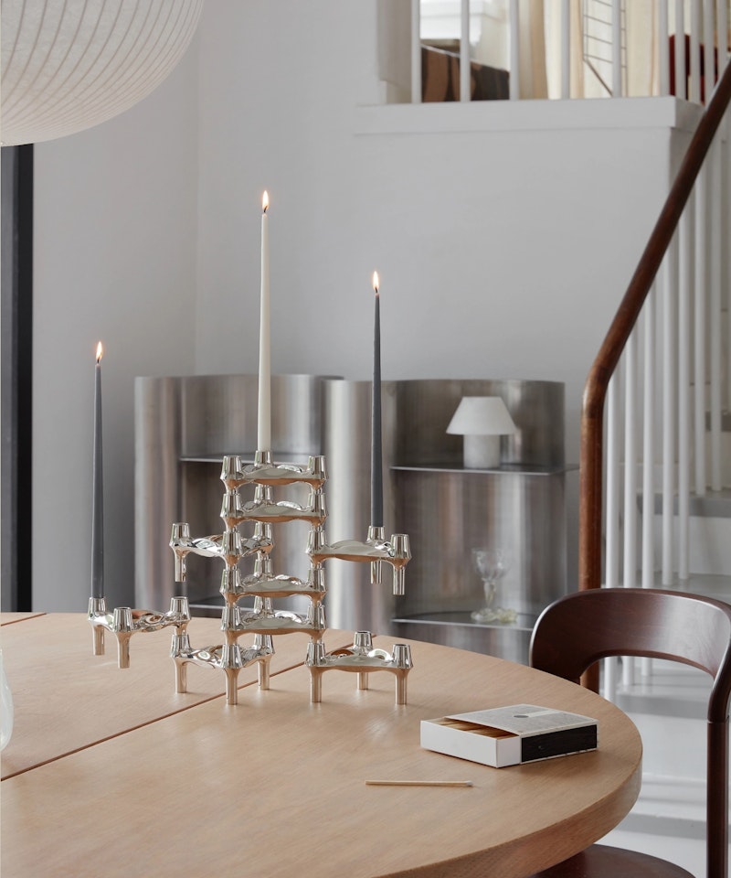 BMF Candle Holder, Chrome from STOFF Nagel | RoyalDesign
