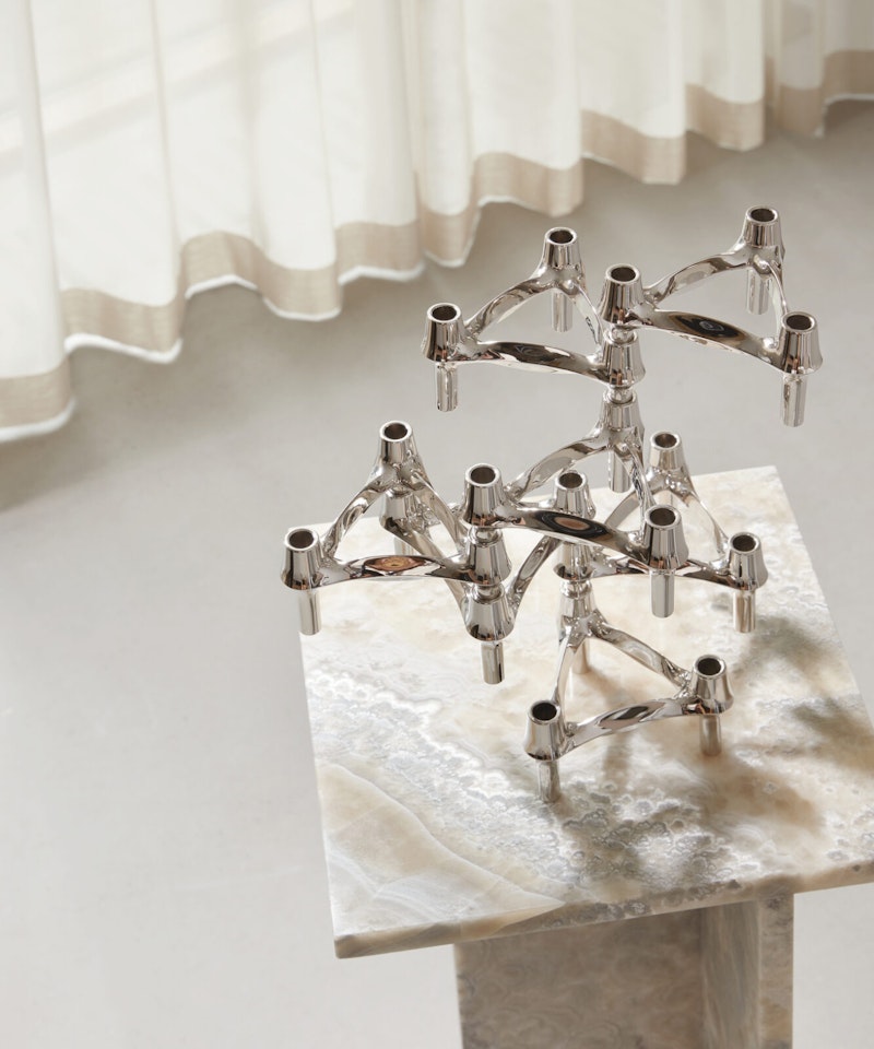 BMF Candle Holder, Chrome from STOFF Nagel | RoyalDesign