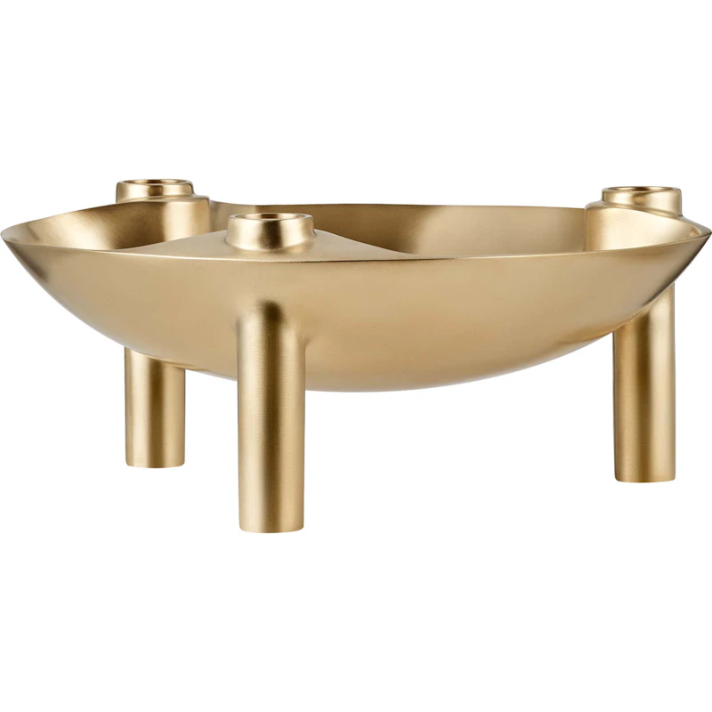 Nagel Bowl, Brushed Brass