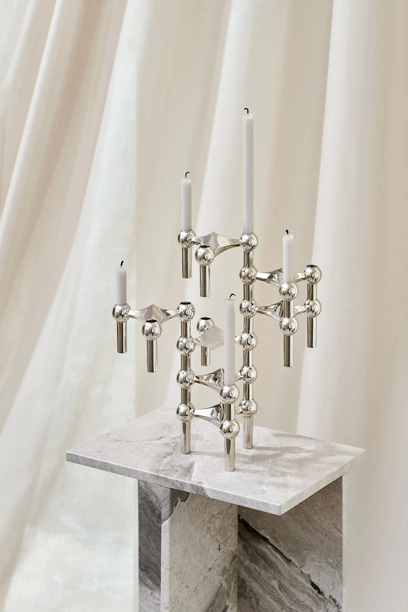 Nagel Candle 12-pack, Linen Grey from STOFF Nagel | RoyalDesign