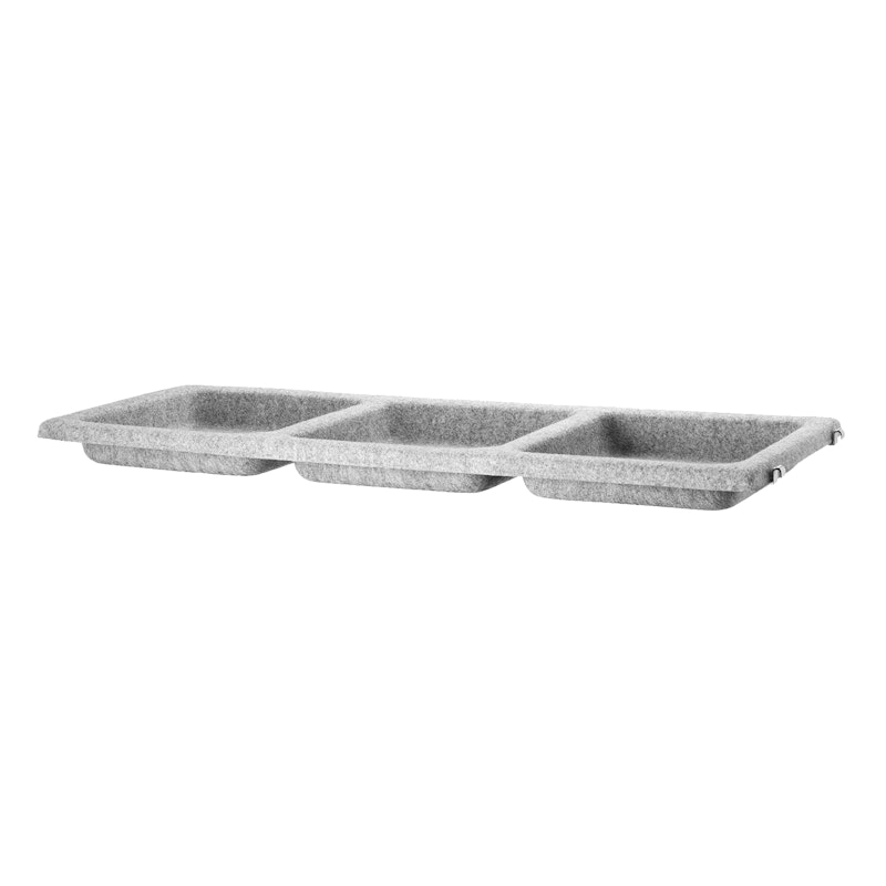 String Bowl Shelf Felt 30x78 cm, Light Grey