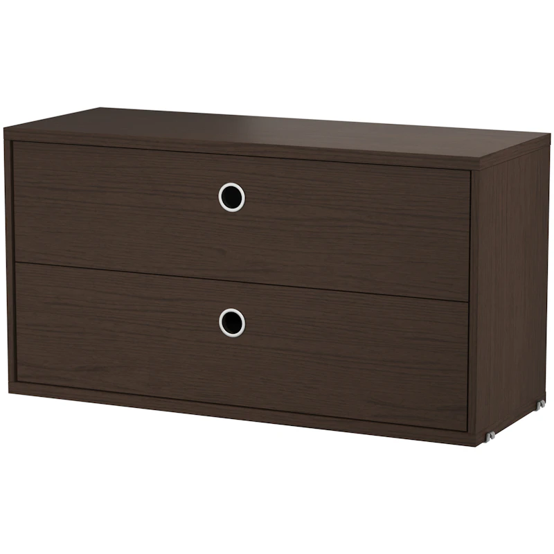 String Chest Of Drawers 78x30 cm, Dark Oak