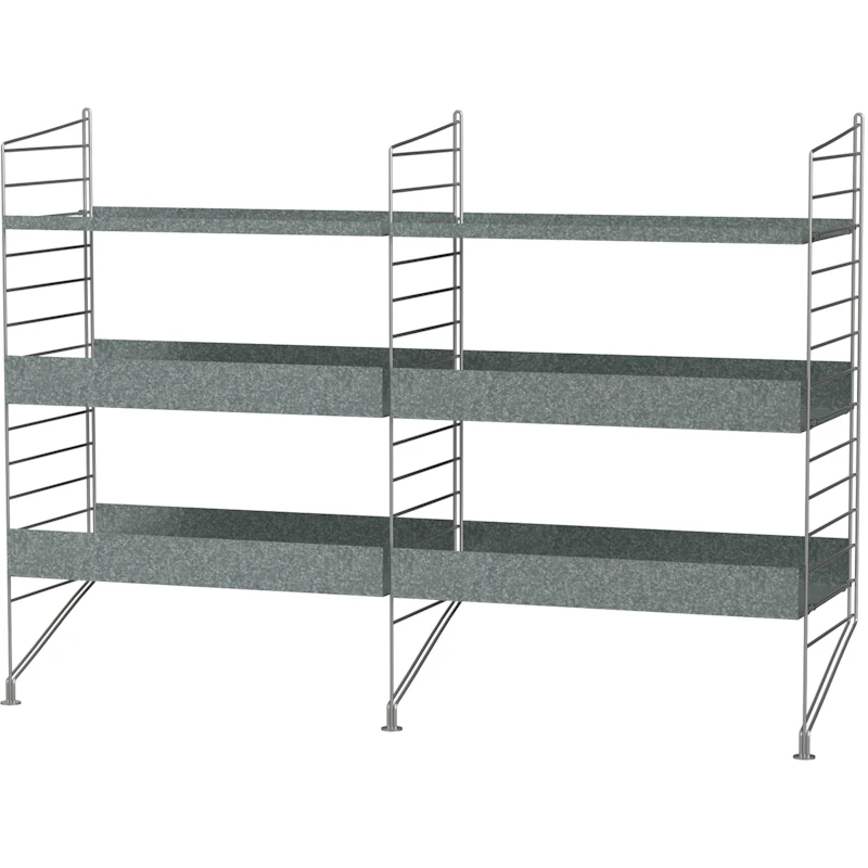 String Outdoor Shelf A, Galvanised Steel