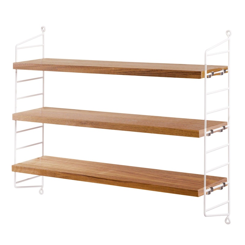 String Pocket Shelf, Oak / White