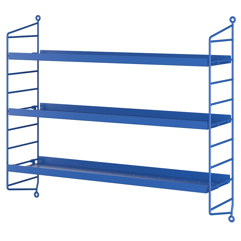 String Pocket Shelf Metal, Blue