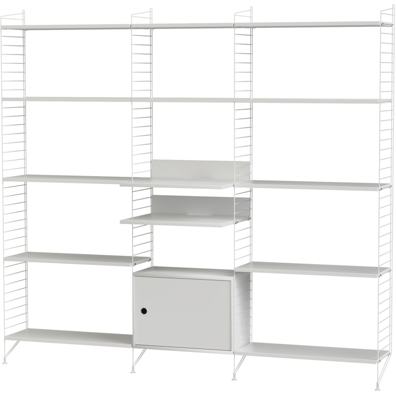 String Shelf Combination Q Living Room, White