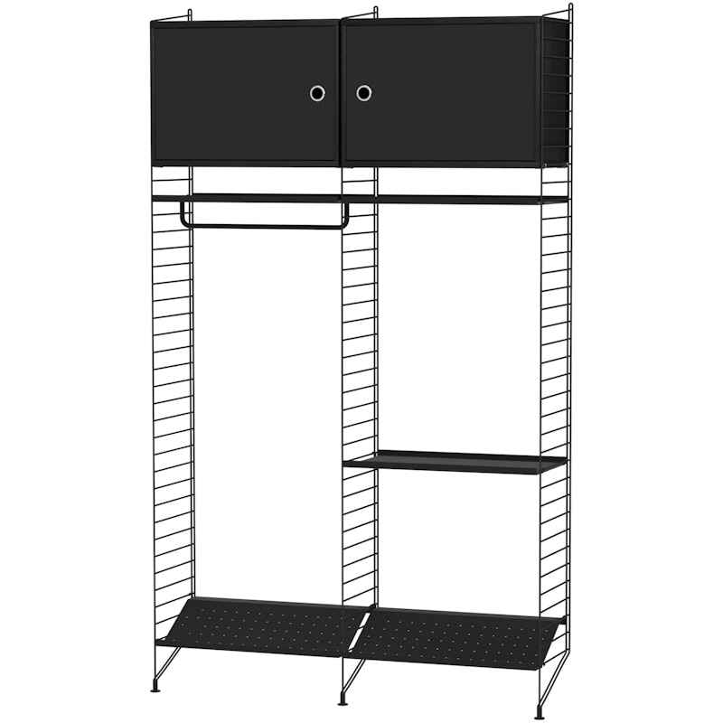 String Shelf Combination T Hall, Black