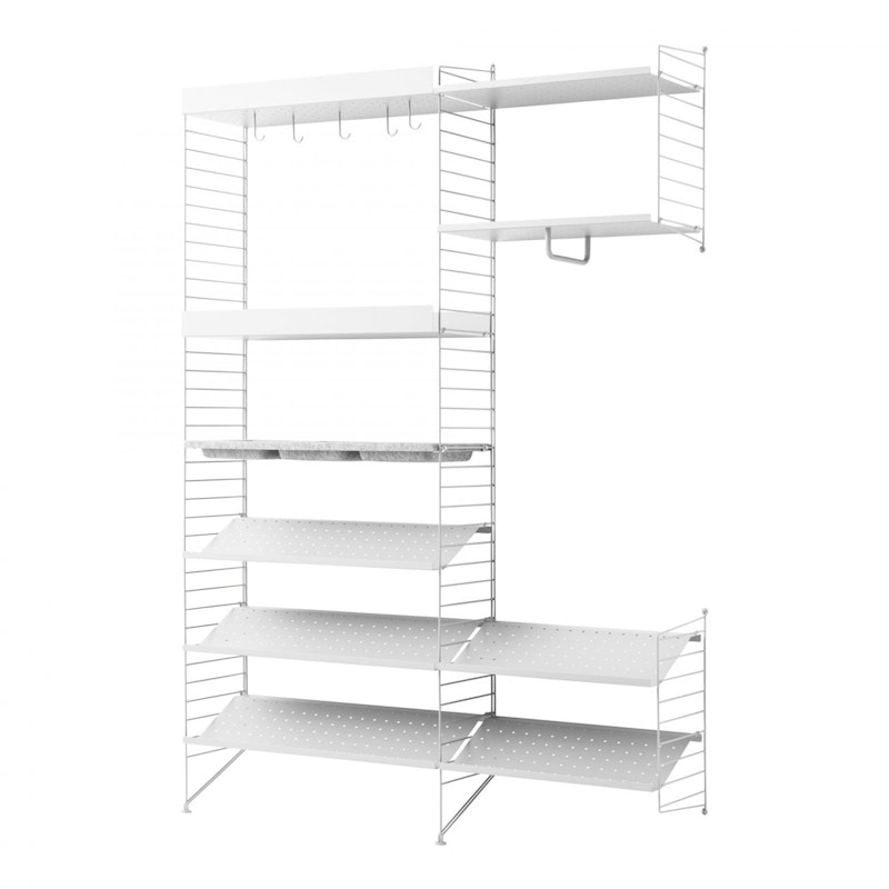 String Shelving System No 11, White