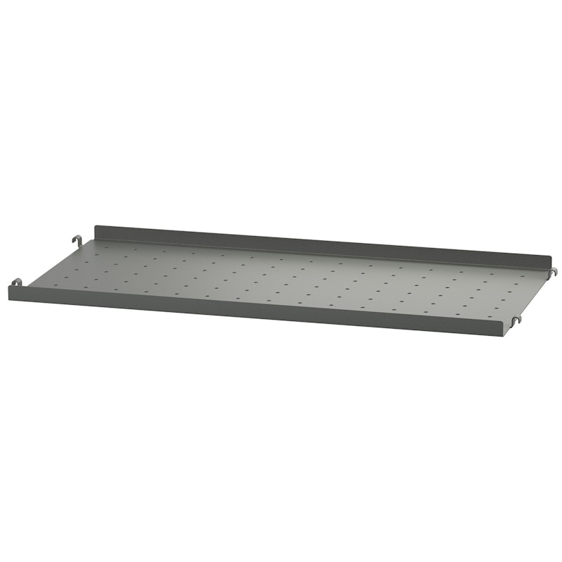 String Shelf With Low Edge Metal 58x30 cm, Dark Grey