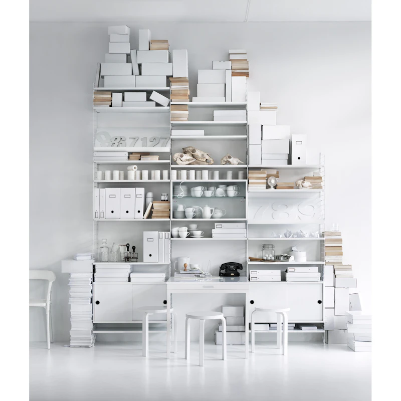 String furniture ウォールパネル　3pack String Shelves 3-pack 78x20 cm, White from String | RoyalDesign