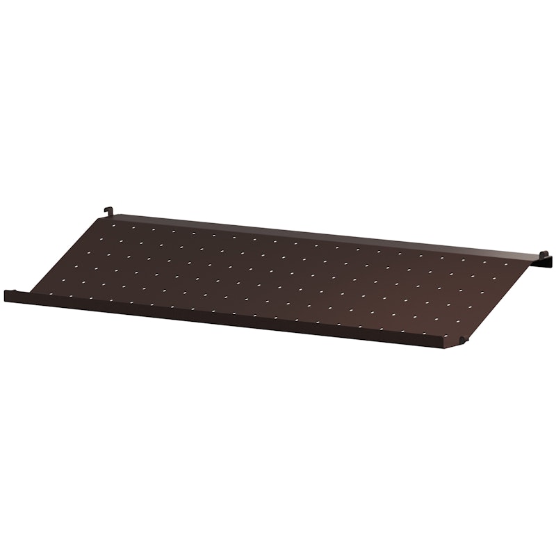 String Shoe Shelf 30x78 cm, Dark Brown