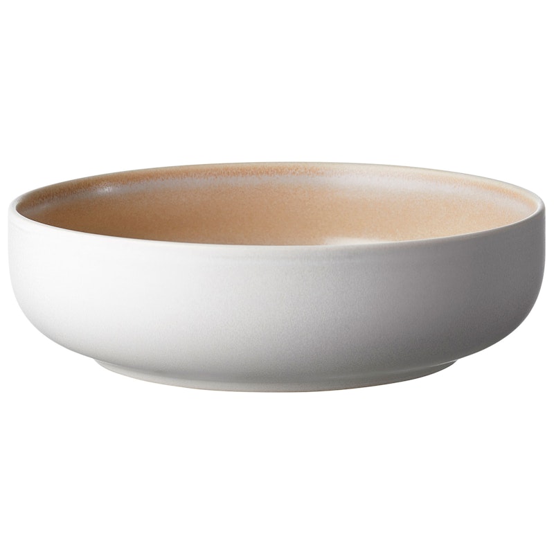 North Pasta Plate 19 cm, Matte White/Matte Sand