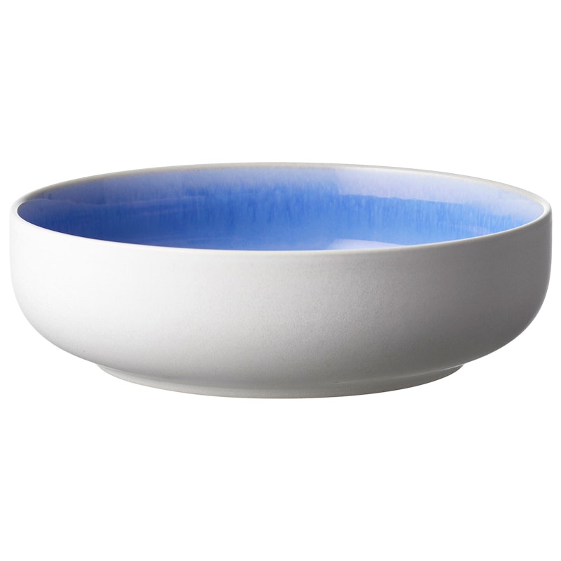 North Pasta Plate 19 cm, Matte White/Shiny River