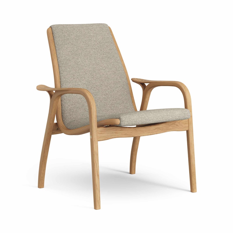 Laminett Armchair Fabric, Oiled Oak / Sand