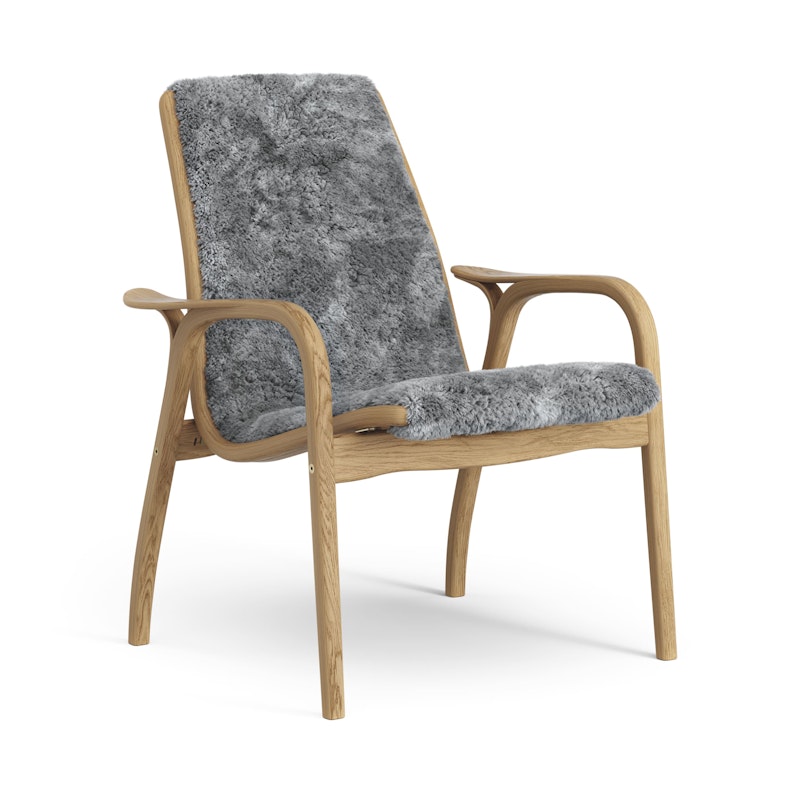 Laminett Armchair Sheepskin, Oiled Oak / Scandinavian Grey