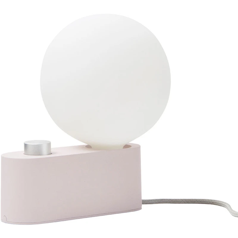 Alumina Table Lamp with Sphere IV, Pink
