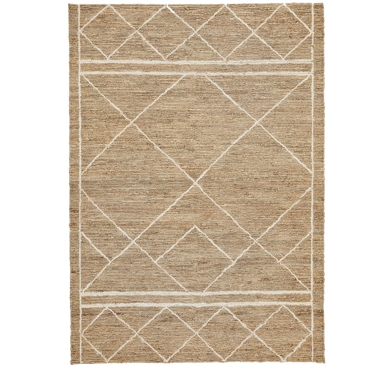 Harliquine Hemp Rug 170x240 cm, White