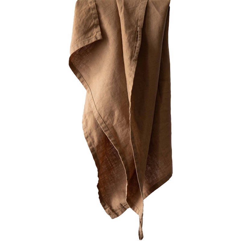 Linen Kitchen Towel 50x70 cm, Hazelnut