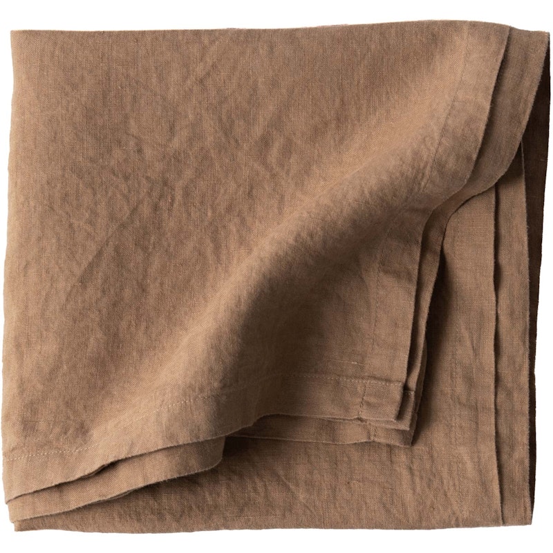 Tablecloth Linen 175x175 cm, Hazelnut