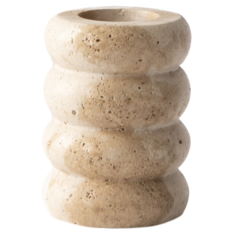 Travertine Candle Holder, 22 cm