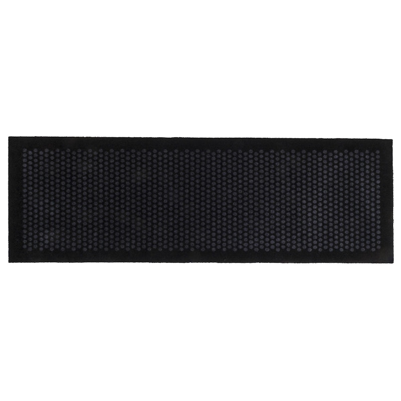 Dot Doormat 67x200cm, Black/Grey
