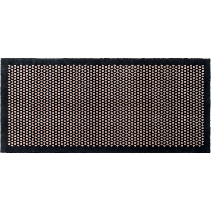 Dot Door Mat, Black / Beige, 90x200 cm