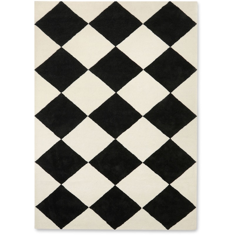 Tenman Wool Rug Black-White 250x350cm