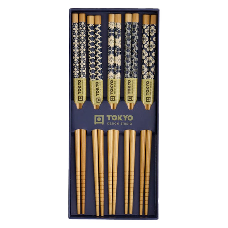Chopsticks 5-pack, Blue