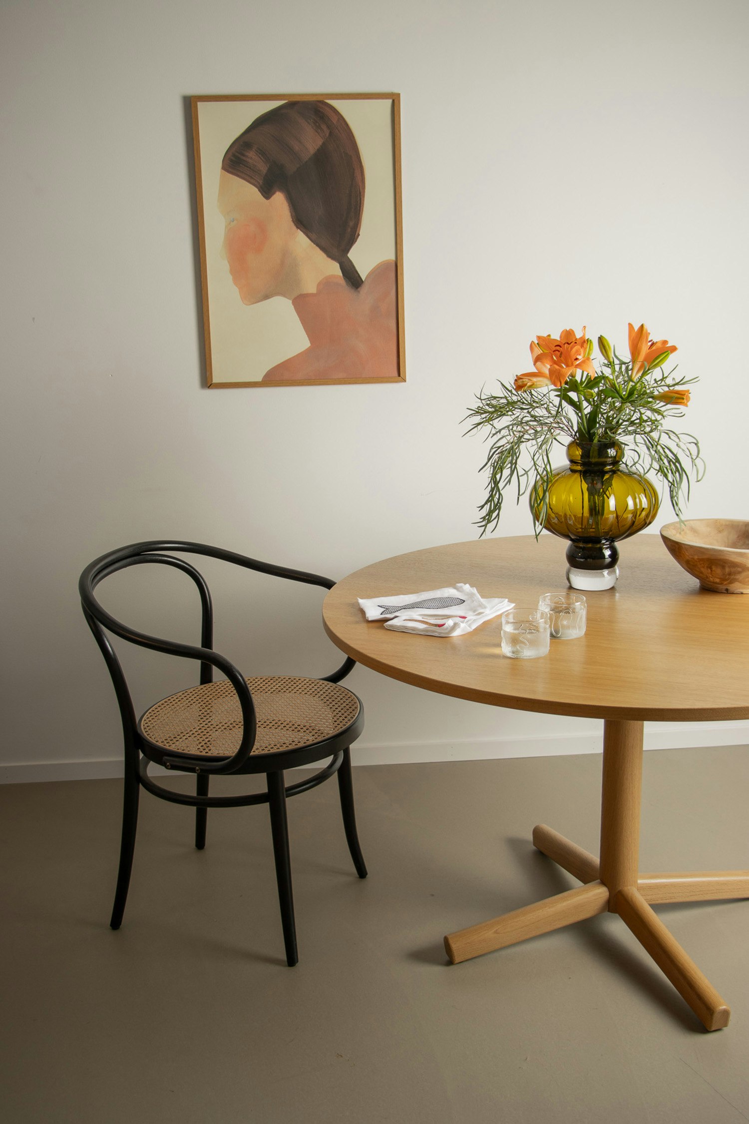 TON アームチェア TON No.30 Arm Chair Natural No 30 Armchair Cane, White from TON | RoyalDesign