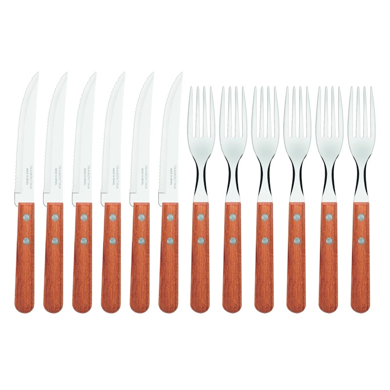 Tramontina Steak Cutlery Set 12-pack Nature | RoyalDesign