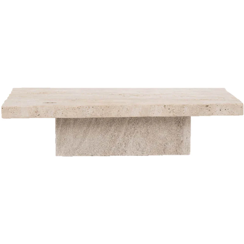 Plateau Travertino Tray 15x38 cm, Natural