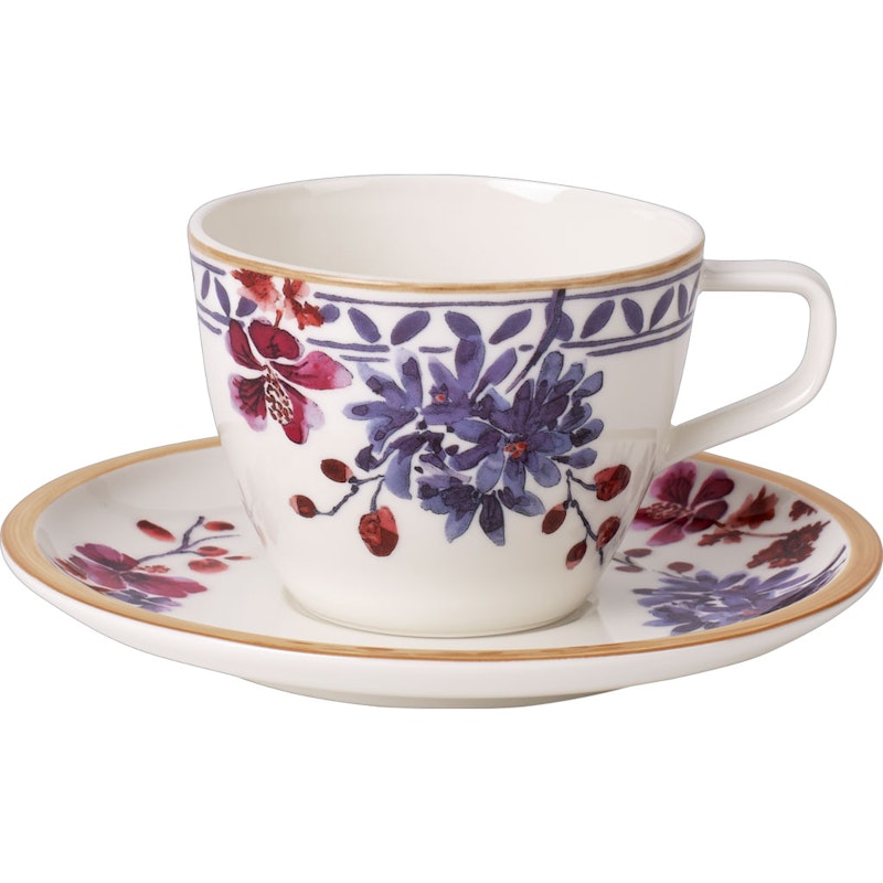 Artesano Provençal Lavender Coffee Cup With Saucer