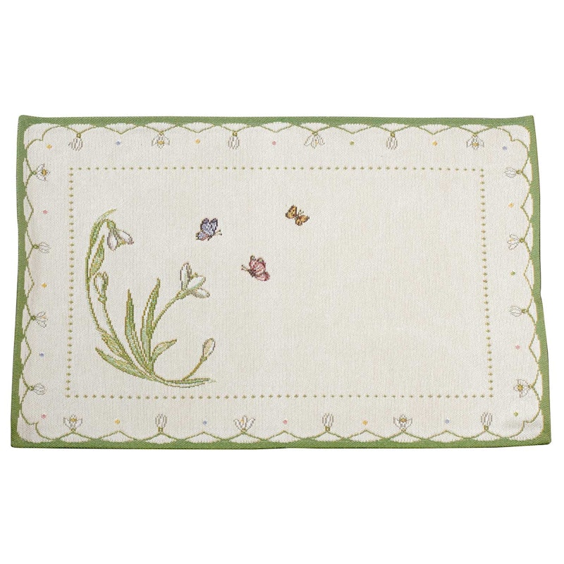 Colourful Spring Placemat Snowdrop, 32x48 cm