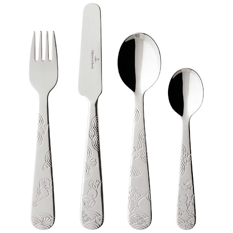 Happy as a Bear Cutlery Set 4 Pieces