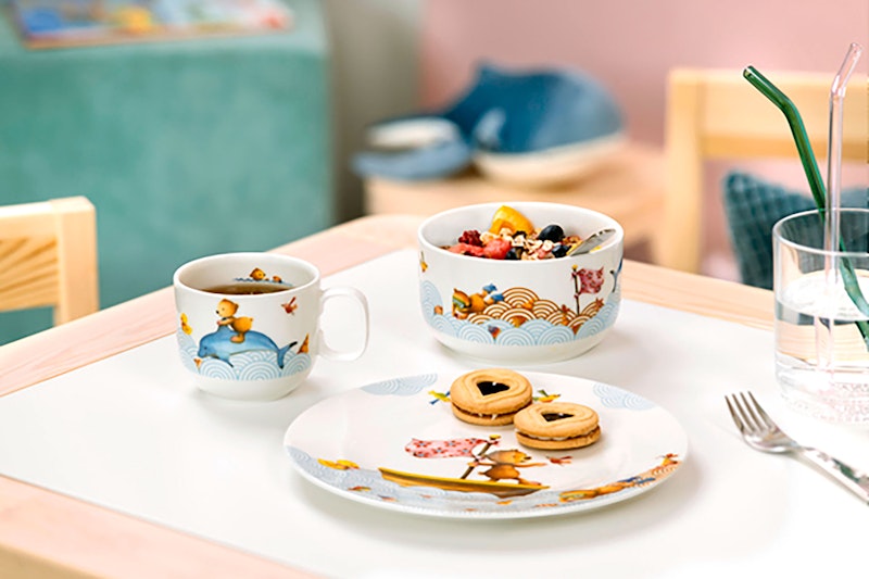 Villeroy Boch Children s Dinnerware 7 Pieces Hungry Bear Children s Tableware Porcelain Multi 14 8665 8435