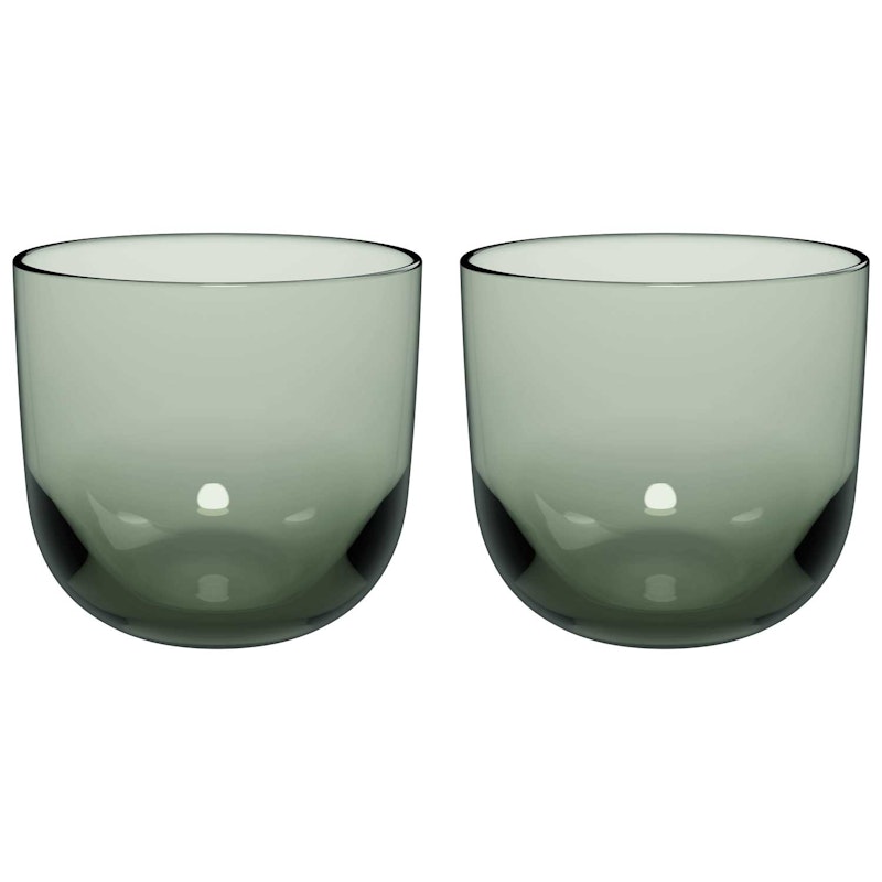 Like Water Glass 2-pack, Sage