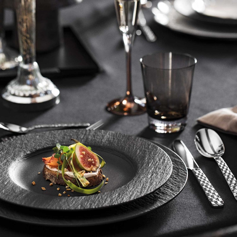 Villeroy & Boch ロック　プレート　黒　2枚セット Manufacture Rock 12-Piece Dinnerware Set (Black) | Villeroy
