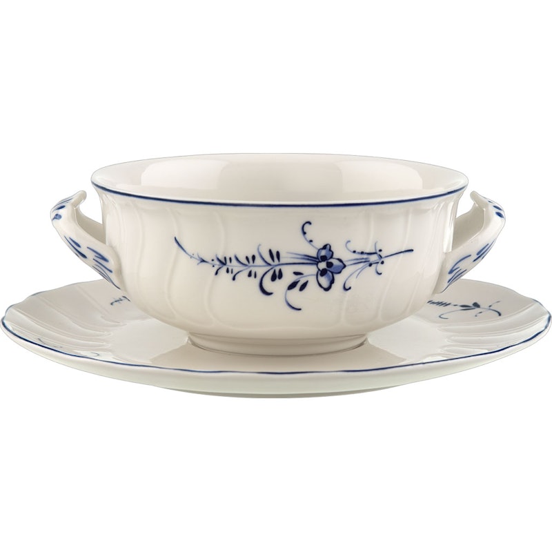 Old Luxembourg Soup Cup With Saucer