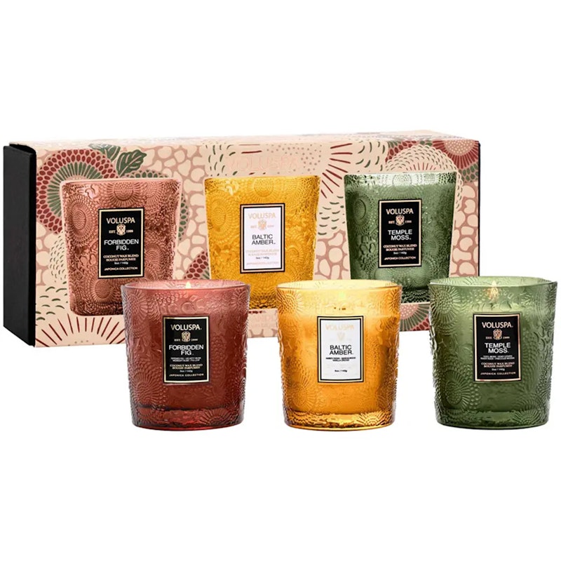 Japonica Demi Scented Candle Set 3 Pieces