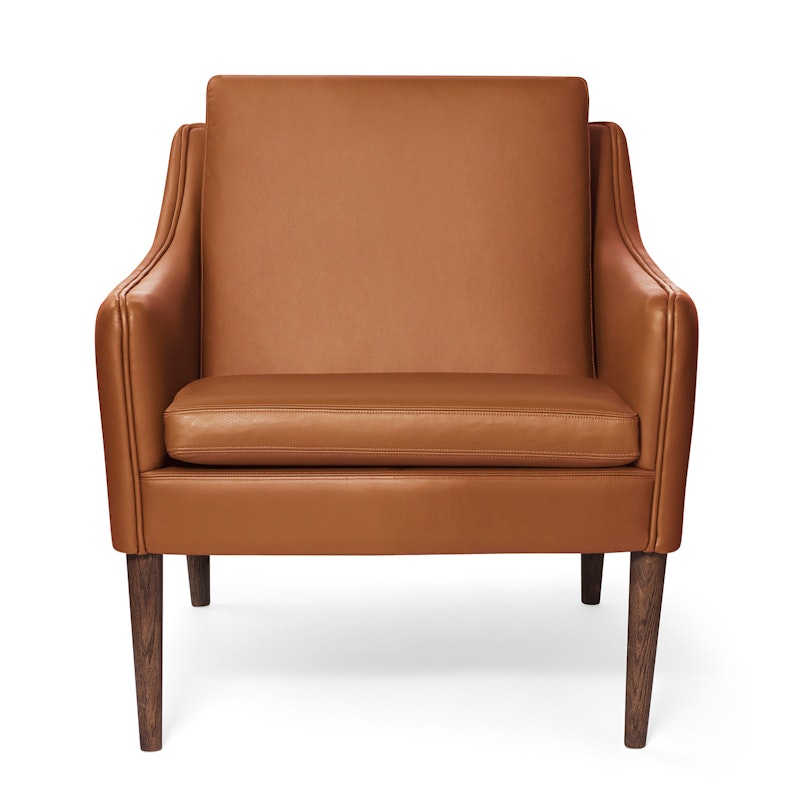 Mr. Olsen Lounge Chair, Cognac / Smoked Oak