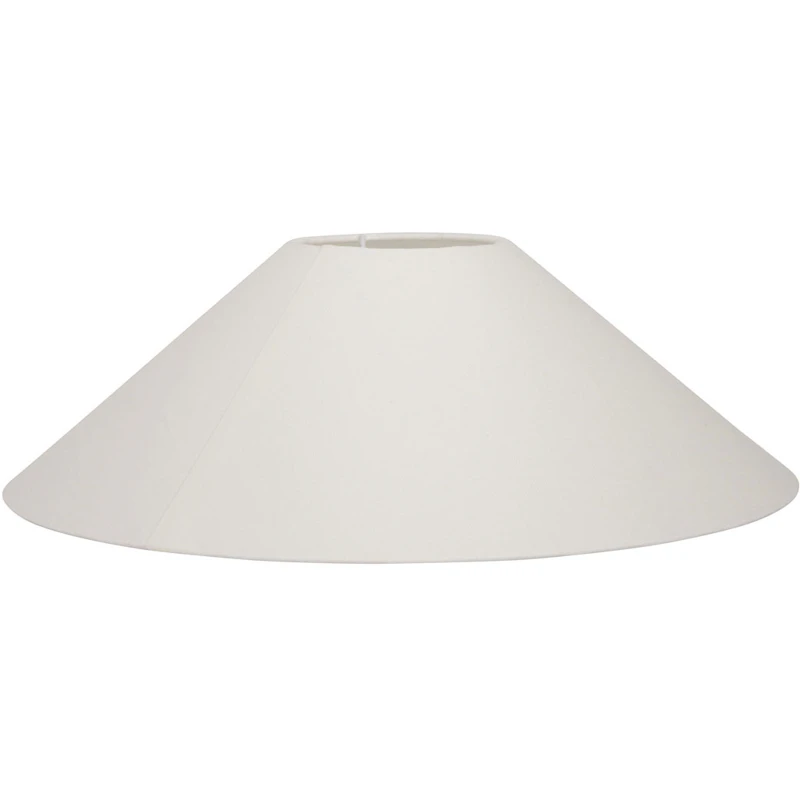 Basic Flat Lampshade White, 36 cm