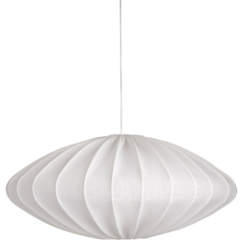 Ellipse 80 Pendant Linen, White